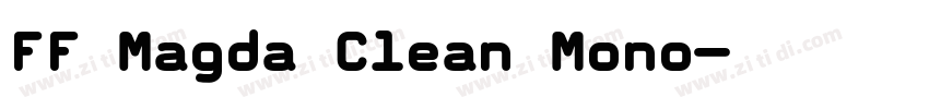 FF Magda Clean Mono字体转换
